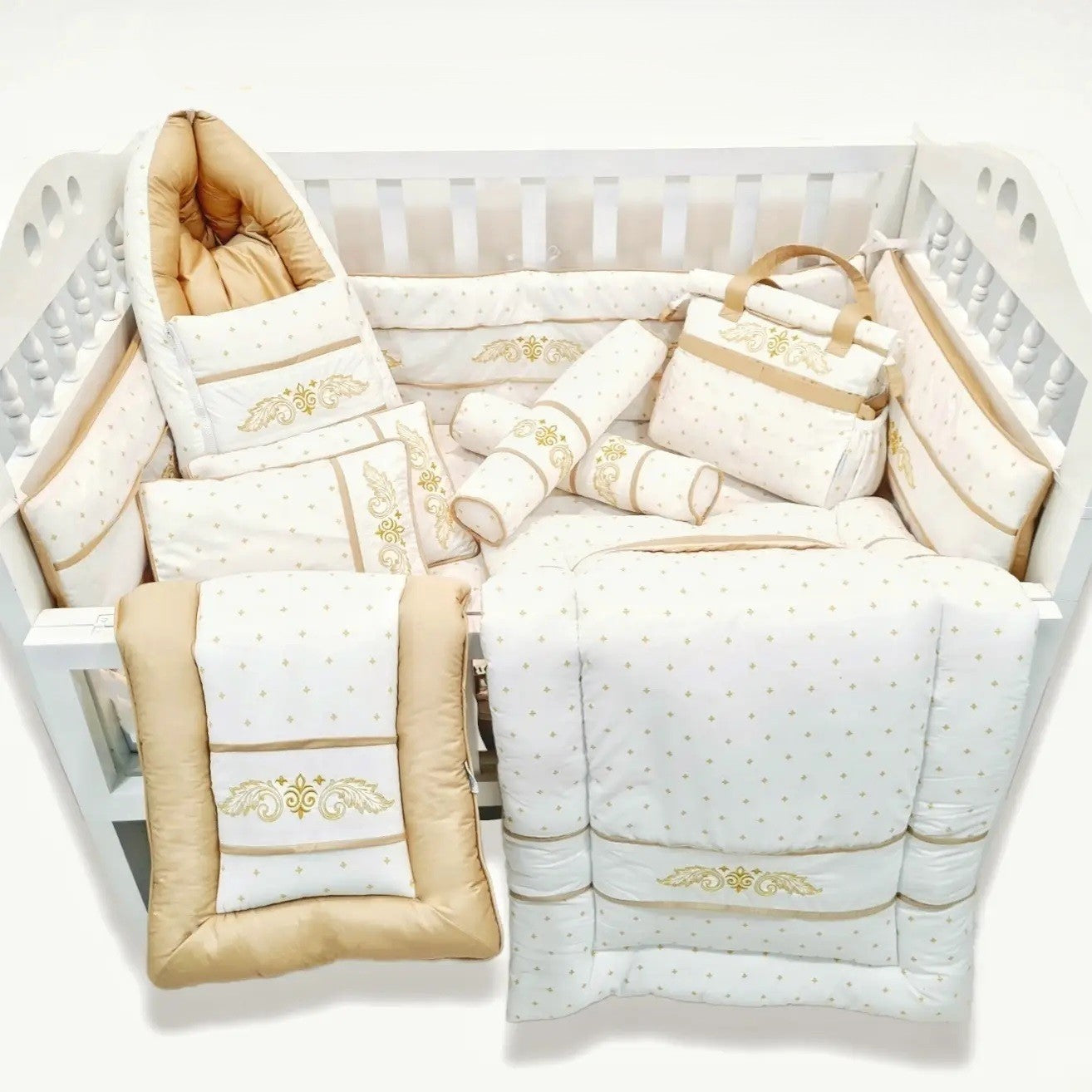 Luxury Baby Bedding Set – 100% Pure Cotton Comfort - Complete 27-Pieces