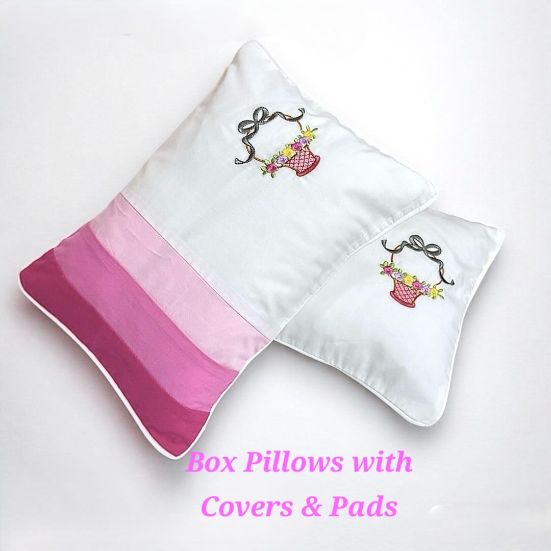 Blush Fantasy: 9-Piece Essential Hand-Embroidered Nursery Bundle